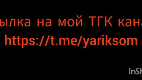 ссылка на мой ТГК канал
