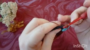 Следочки крючком "Осенние листья".