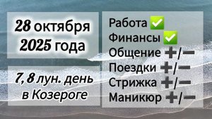 Лунный день, гороскоп дня 28 октября 2025 года
