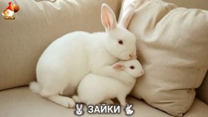 Зая и Зайчата 🐰🐇🐇 Веселые истории из жизни семейства зайчиков (128)