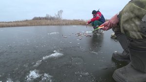 Рыбалка первый лёд . Разведка новых мест.