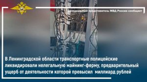 Полицейские выявили факт незаконного потребления электроэнергии майнинговой фермой