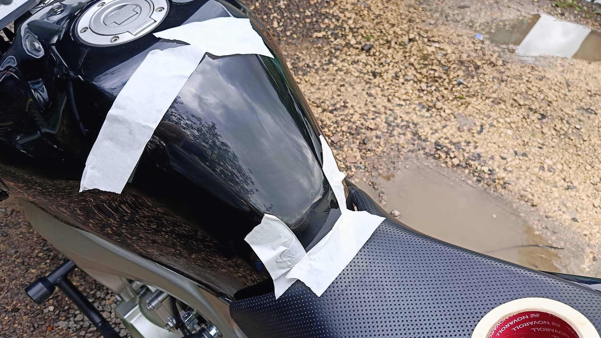 Yamaha FZ6-S. Защита от яичек.