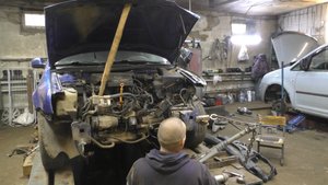 Volkswagen Bora вытяжка передних лонжеронов