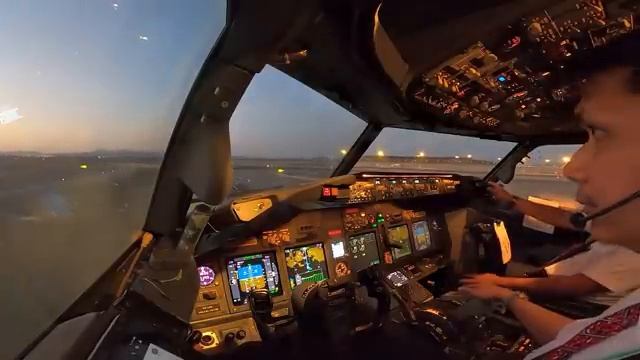 LANDING AT MADINAH - SAUDI ARABIA .