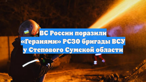 ВС России поразили «Геранями» РСЗО бригады ВСУ у Степового Сумской области