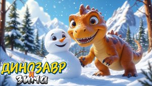 Динозавры зимой , мультфильмы про динозавров для детей