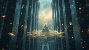 Temple Between Galaxies 🌌 2 Hour Sacred Ambience  Crystal Pillars & Orbiting Scriptures  Tranquil