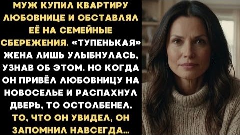 ИСТОРИЯ ИЗ ЖИЗНИ/Муж купил квартиру любовнице и обставлял её на семейные сбережения