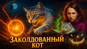 Дьявольский кот на хэллоуин