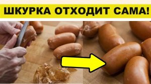 Хитрость, о которой не знают многие хозяйки! Попробуйте так — шкурка отходит сама!