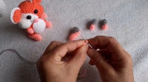 Хомочка.Вяжем игрушку , хомячка ч.1.