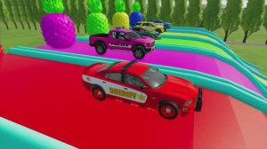 ПЕРЕВОЗКА ДЕТСКИХ ПОЛИЦЕЙСКИХ МАШИН НА ГРУЗОВИКАХ. МУЛЬТИКИ ПРО МАШИНКИ ДЛЯ МАЛЫШЕЙ