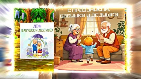С Днём Бабушек и Дедушек 16! Праздничное поздравление С Днём Бабушек и Дедушек!