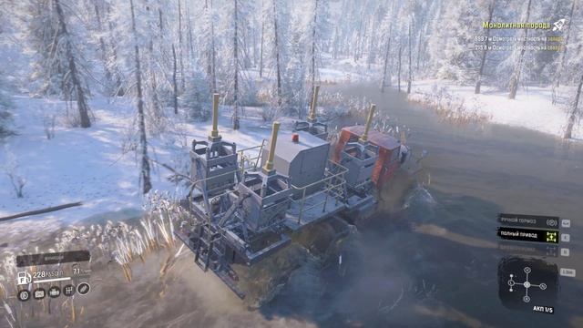 SnowRunner. Амур. Чернокаменск. Контракт "Монолитная порода". смотреть онлайн