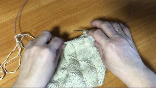 Теневой узор спицами "Бантики"