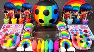 ASMR Леди Баг и Радужный Слайм , смешивает самые красивые цвета.