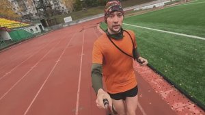 Интервальная тренировка 6 раз по 1 километру. Тест GoPro 12 на бегу 1080p