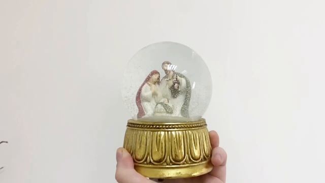 Снежный шар ЗИМНЕЕ ЧУДО: РОЖДЕНИЕ, полистоун, стекло, 15х10 см, 8100379A999-1