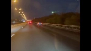 Над Москвой пролетел яркий неопознанный объект