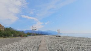 Сочи. Адлер. Пляж Крылья Балтики.