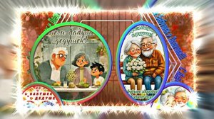 С Днём Бабушек и Дедушек 12! Праздничное поздравление С Днём Бабушек и Дедушек!
