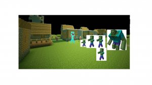 ЛАРОН ЗАЩИЩАЕТ ДЕРЕВНЮ ЖИТЕЛЕЙ В МАЙНКРАФТ ларон