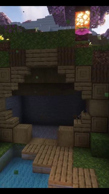 Как построить нору хобитта  #minecraft