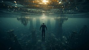 Upside Down Bioluminescent City🌊2 Hour Surreal Ambience  Ocean Metropolis & Glass Bubbles