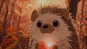 Ежик собирает осень.