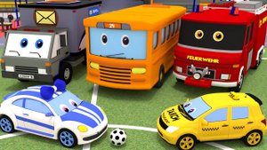 МУЛЬТИКИ ПРО МАШИНКИ. Грузовик Тема и город машин. Скорая помощь, полиция, автовоз.