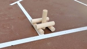 Открытие городошной площадки и мой стих ГОРОДКИ