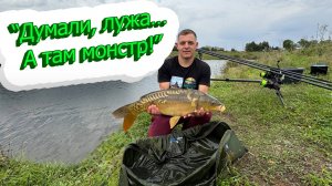 Приехали на “лужу” — а там монстр! Карповая рыбалка 2025 🎣 7,7 кг рекорд!