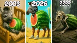 Эволюция зибры Зубра Зибралини - Italian Brainrot