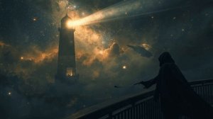 Lighthouse Above Galaxies 🌌 2 Hour Cinematic Ambience  Void Beacon & Glass Ships  Epic Cosmic Calm