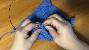 Красивый Аран на изнаночной глади для вас