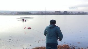 Мужчина провалился под лёд