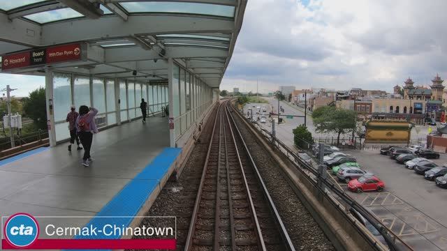 🚂 4К SmartTV ➤ По Красной ветке метро Чикаго до 95/Дан-Райан, в реальном времени! (2025)