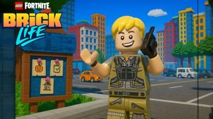Доска с заданиями в LEGO Fortnite Brick Life
