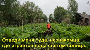 Отведи меня туда, незнакомца, где играется вода светом солнца.
