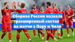 Сборная России назвала расширенный состав на матчи с Перу и Чили