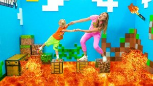 Крис и Мама - 100 слоев видеоигр Челлендж!