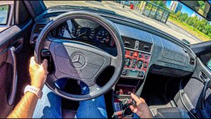 1994 Mercedes-Benz C-Class W202 (2.2 D 95 hp) | POV Test Drive #2466 Joe Black