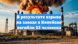 В результате взрыва на заводе в Копейске погибли 23 человека
