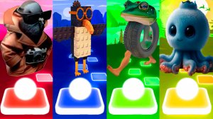 ШПИОНИРО ГОЛУБИРО 🆚 ФЛУРИ ФЛУРА 🆚 БОНЕКА АМБАЛАБУ 🆚 БЛУБЕРРИ ОКТОПУСИНИ | Tiles Hop №258