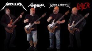 The Big 4 - Metallica, Anthrax, Megadeth, Slayer - Битва гитарных риффов!