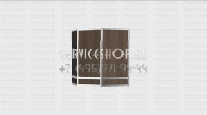 Прилавок шестигранник с рабочей поверхностью