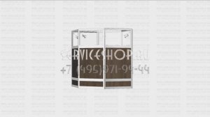 Застекленный шестигранный прилавок