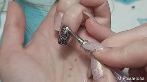 Маникюр для себя. Чеканка на ногтях.