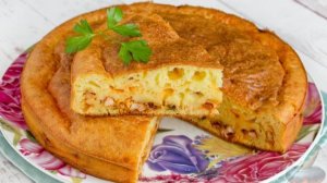 Простая выпечка с куриной начинкой. ЗАЛИВНОЙ ПИРОГ С КУРИЦЕЙ И КУКУРУЗОЙ В ТОМАТЕ